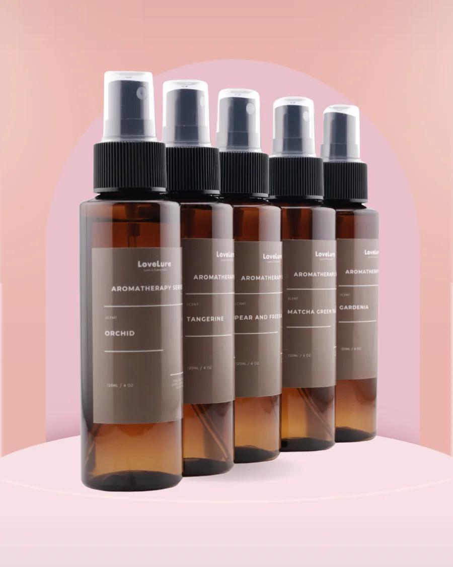 Five Aromatherapy Series bottles